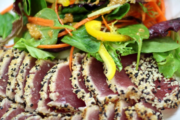 Grilled sesame outlet tuna